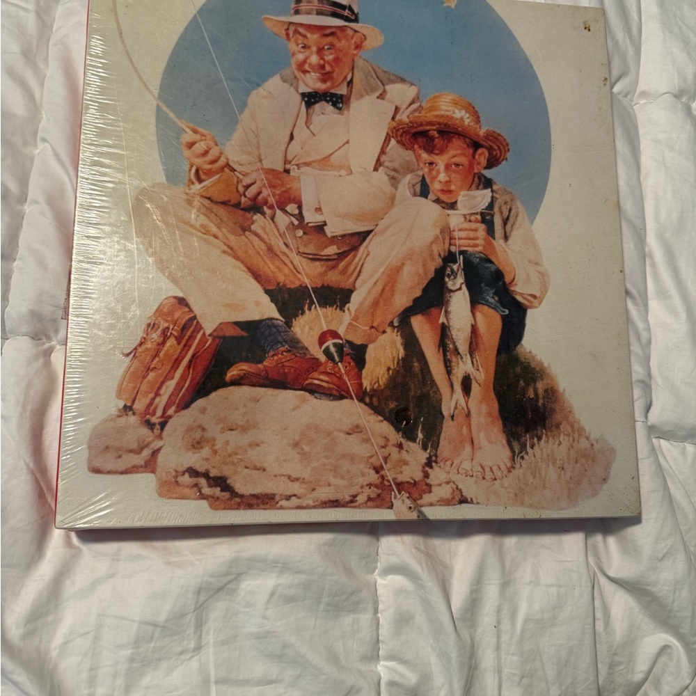 Vintage Fishing Art Puzzle- THE BIG ONE
